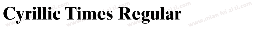Cyrillic Times Regular字体转换